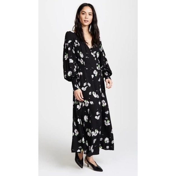 Free People So Sweetly Wrap Dress 70s - Picture 4 of 4